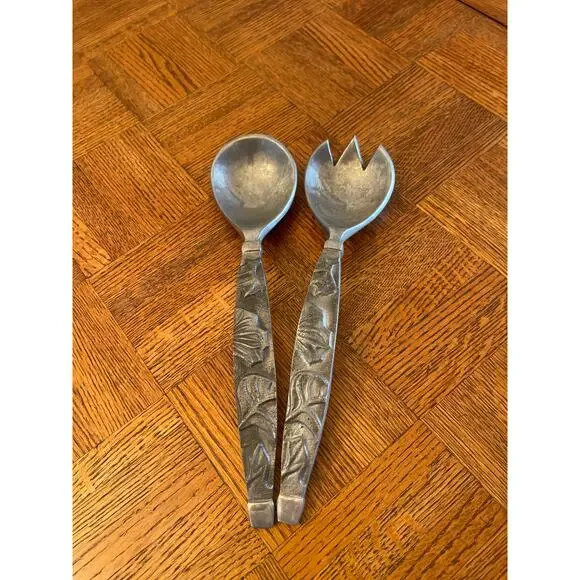 Dansk Dining Dansk Leaf Design Salad Servers Poshmark